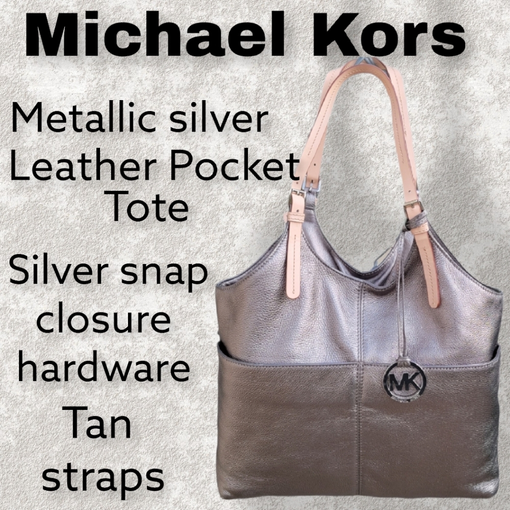 Michael Kors Leather Pocket Tote